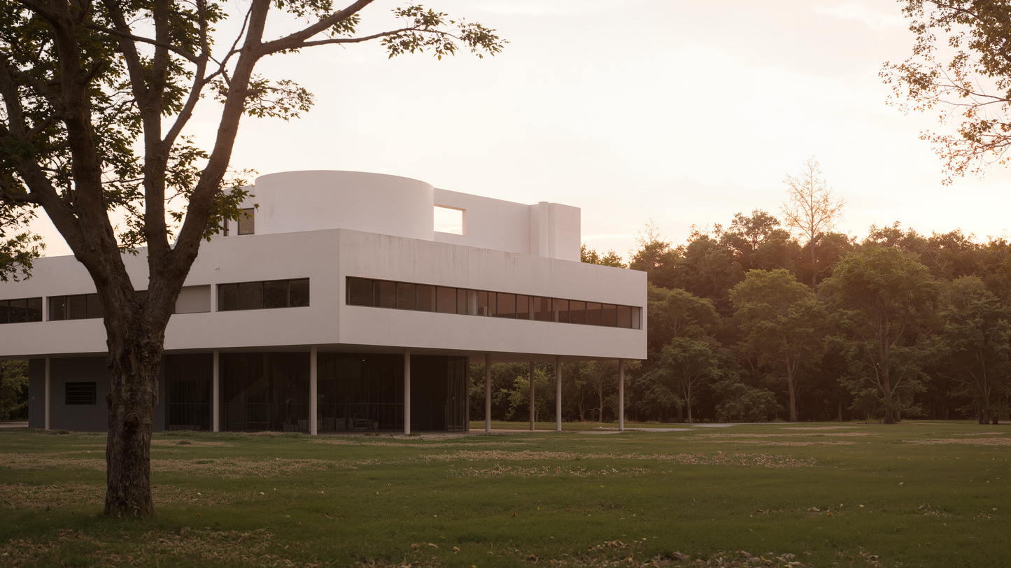 Villa Savoye – D5 Render 2.10 Scene + Rhino Model (Full Scene Package)