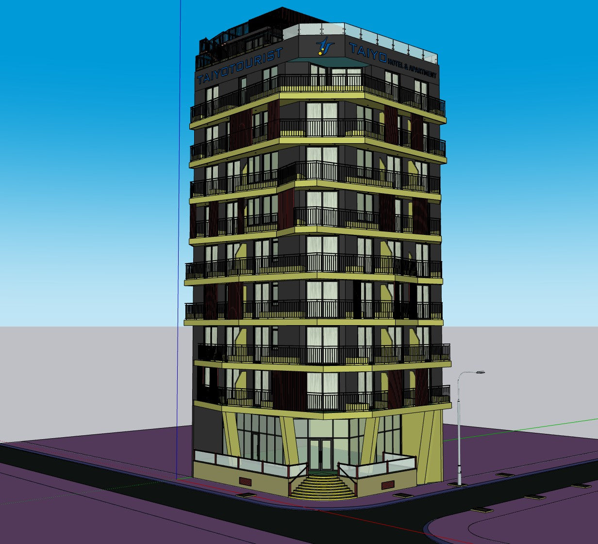 Taiyo Tower – D5 Render 2.10 Scene + SketchUp Model (Full Scene Package)