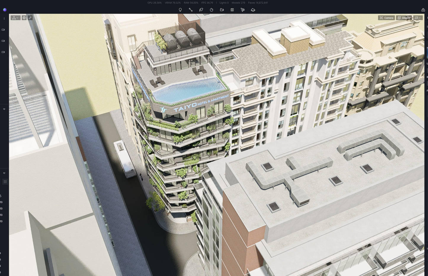 Taiyo Tower – D5 Render 2.10 Scene + SketchUp Model (Full Scene Package)