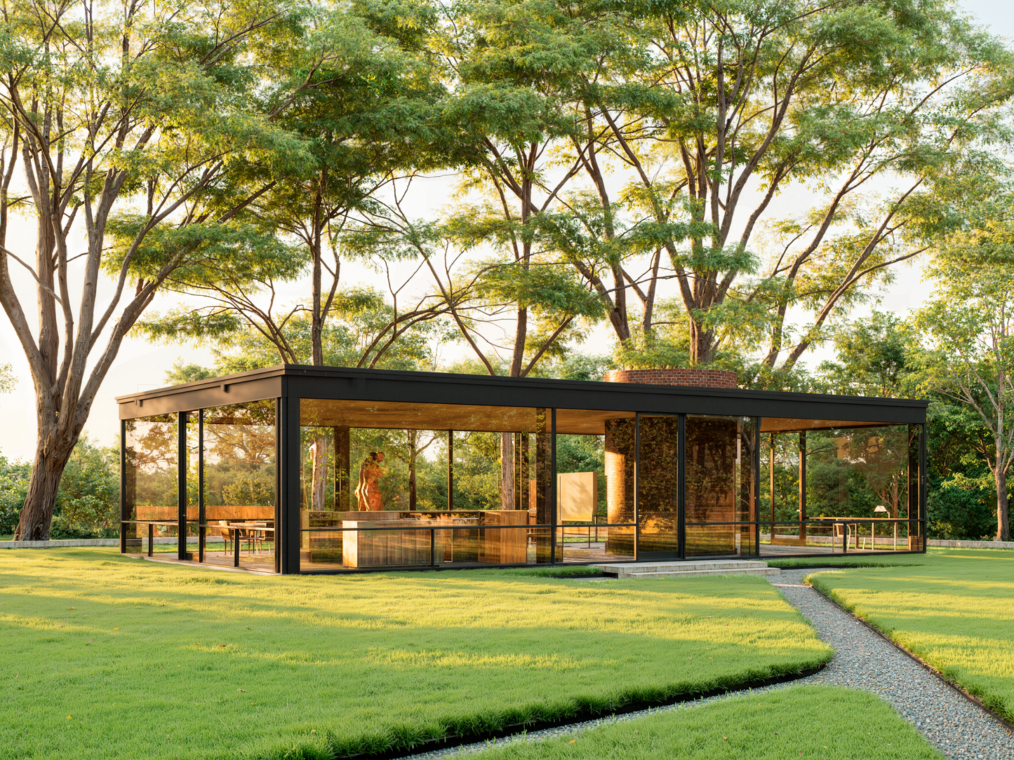 The Glass House – D5 Render 2.10 Scene + SketchUp Model (Full Scene Package)