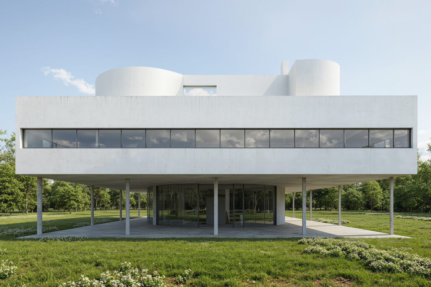 Villa Savoye – D5 Render 2.10 Scene + Rhino Model (Full Scene Package)