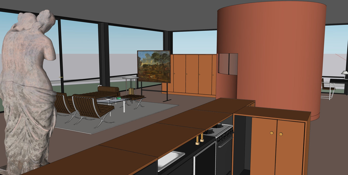 The Glass House – D5 Render 2.10 Scene + SketchUp Model (Full Scene Package)