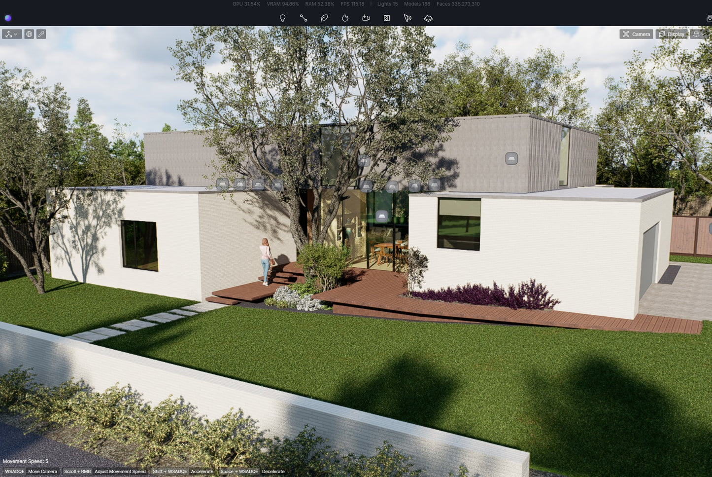 Westbrook Residence – D5 Render 2.10 Scene + SketchUp Model (Full Scene Package)